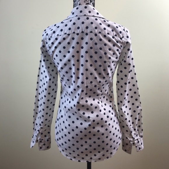 💖MEGA SALE💖Tommy Hilfiger Women’s Shirt White Black Dots ALSU00239 - Picture 3 of 8